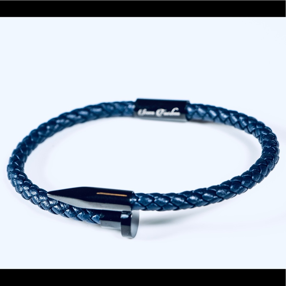 Seven Fourteen Braided Leather Bracelet